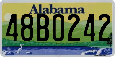 AL license plate 48BO242