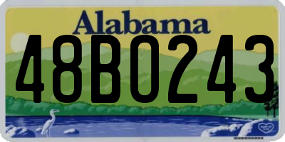 AL license plate 48BO243