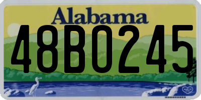 AL license plate 48BO245