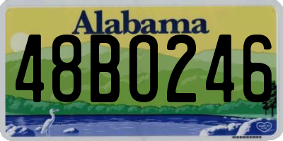AL license plate 48BO246