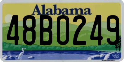 AL license plate 48BO249