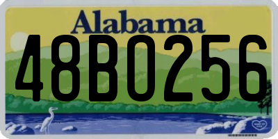 AL license plate 48BO256