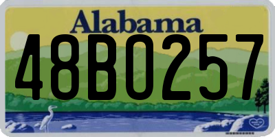 AL license plate 48BO257