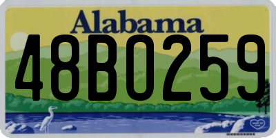 AL license plate 48BO259