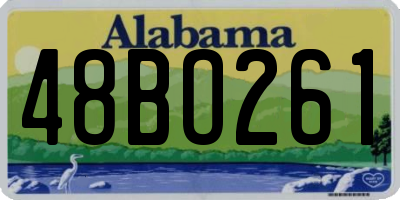 AL license plate 48BO261