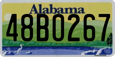 AL license plate 48BO267