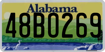 AL license plate 48BO269