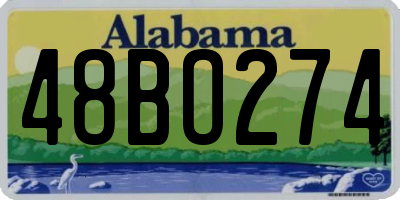 AL license plate 48BO274