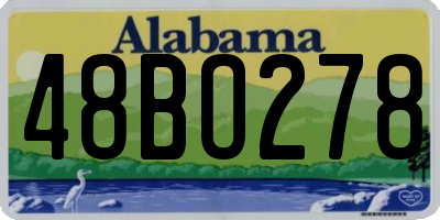 AL license plate 48BO278
