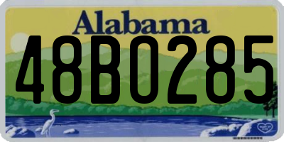 AL license plate 48BO285
