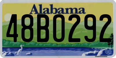 AL license plate 48BO292