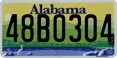 AL license plate 48BO304