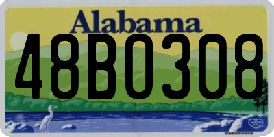 AL license plate 48BO308