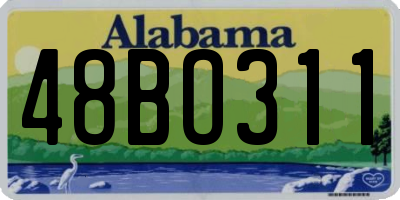 AL license plate 48BO311