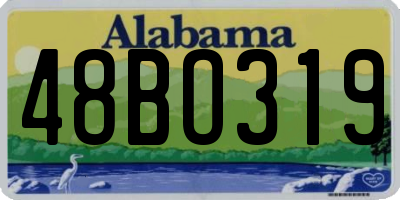 AL license plate 48BO319