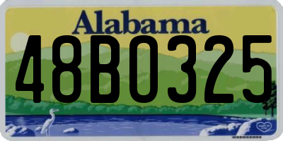 AL license plate 48BO325
