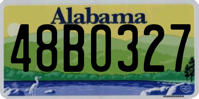 AL license plate 48BO327