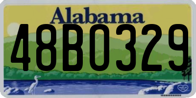 AL license plate 48BO329