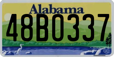 AL license plate 48BO337