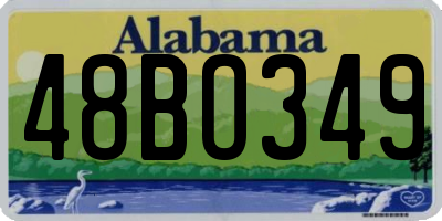 AL license plate 48BO349