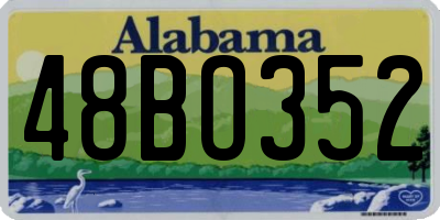 AL license plate 48BO352