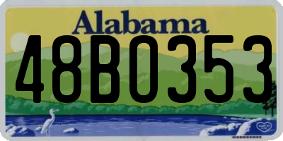AL license plate 48BO353