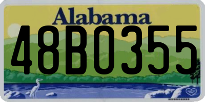AL license plate 48BO355