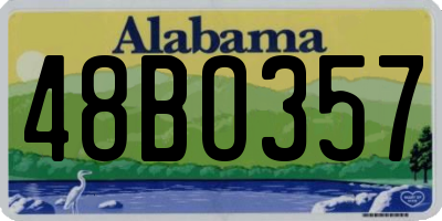 AL license plate 48BO357