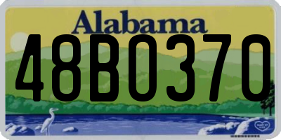 AL license plate 48BO370