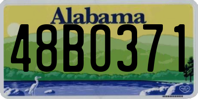 AL license plate 48BO371