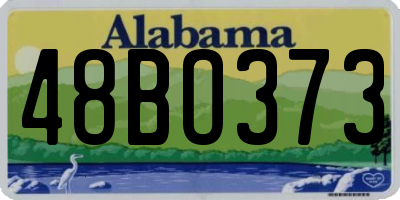 AL license plate 48BO373