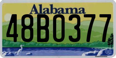 AL license plate 48BO377