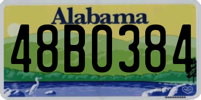 AL license plate 48BO384