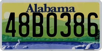 AL license plate 48BO386