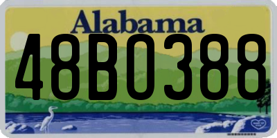 AL license plate 48BO388