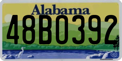 AL license plate 48BO392