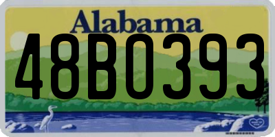 AL license plate 48BO393