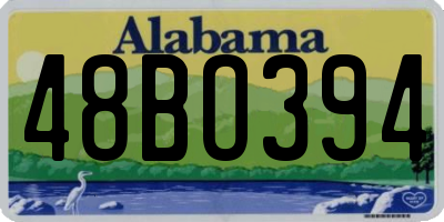 AL license plate 48BO394