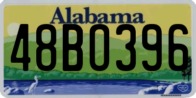 AL license plate 48BO396