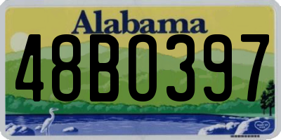 AL license plate 48BO397