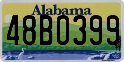 AL license plate 48BO399