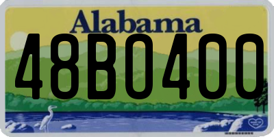 AL license plate 48BO400