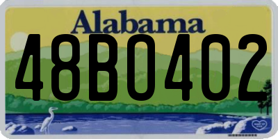 AL license plate 48BO402