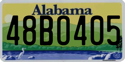 AL license plate 48BO405