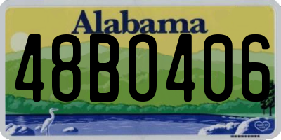 AL license plate 48BO406