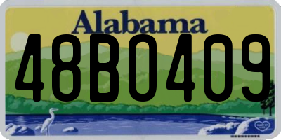 AL license plate 48BO409