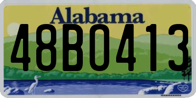 AL license plate 48BO413