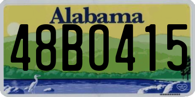 AL license plate 48BO415