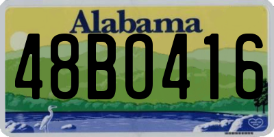 AL license plate 48BO416