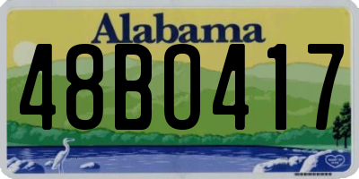 AL license plate 48BO417